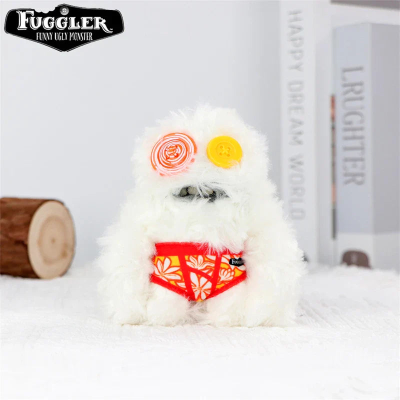 12cm FUGGLER Plush Keychain – Funny Ugly Teeth Monster & Wide-Eyed Rabbit Pendant Toy Gift