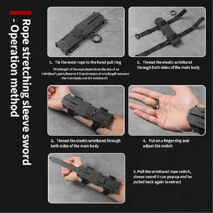 Assassin’s Sleeve Sword Toy – Retractable Hidden Blade for Kids, Interactive Cosplay Prop & Birthday Party Gift