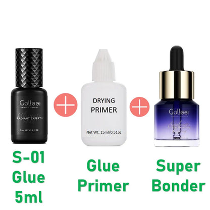 Gollee 0.5s Fast-Drying Eyelash Extension Glue – Waterproof Professional Adhesive for Salon Lashes