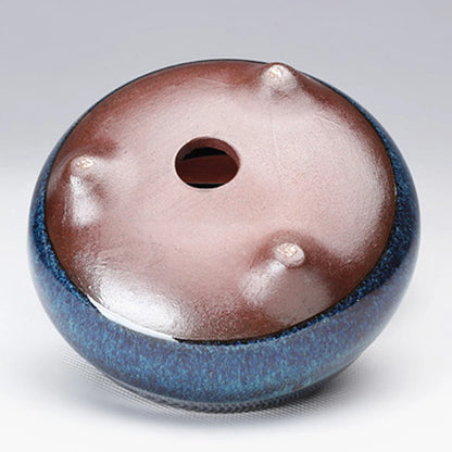 Ceramic Round Plant Pot - Succulent & Orchid Planter with Drainage Holes for Indoor & Outdoor Decor