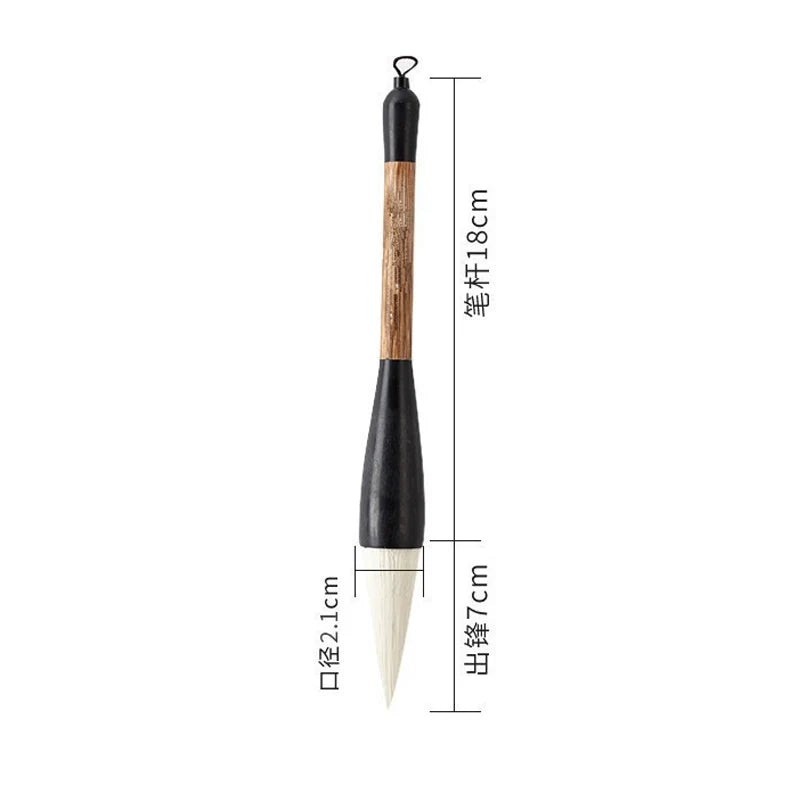 Large Chinese Calligraphy Brush – Weasel, Wolf & Bear Hair for Big Character Writing & Spring Festival Couplets