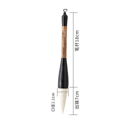 Large Chinese Calligraphy Brush – Weasel, Wolf & Bear Hair for Big Character Writing & Spring Festival Couplets
