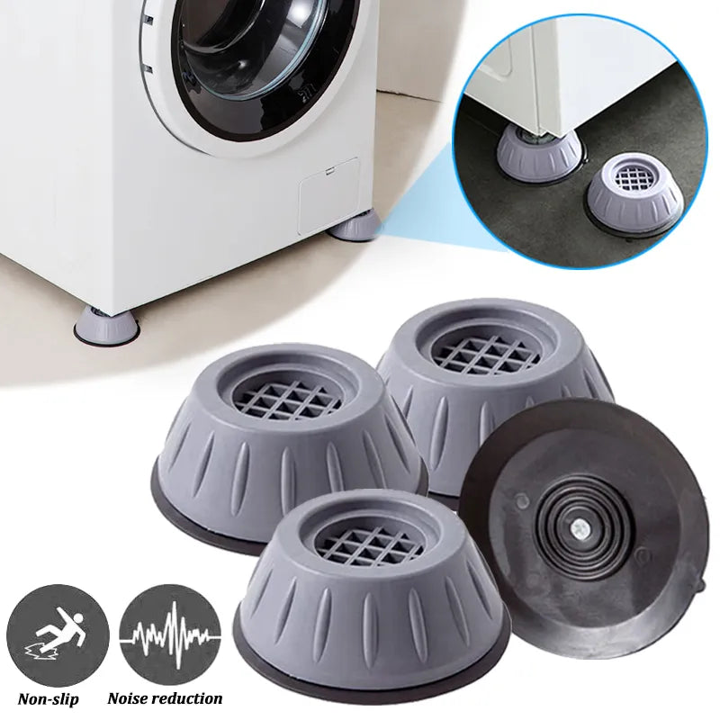 Anti-Vibration Washing Machine Pads - Anti-Slip Furniture Feet Pad, Refrigerator Universal Support Base Mat, Dampers Stand (1/2/4Pcs)