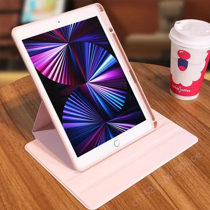 360° Rotating iPad Case – Protective Cover for iPad 10.2, 10th Gen, Pro 12.9/13, Air 11, 9.7 Inch