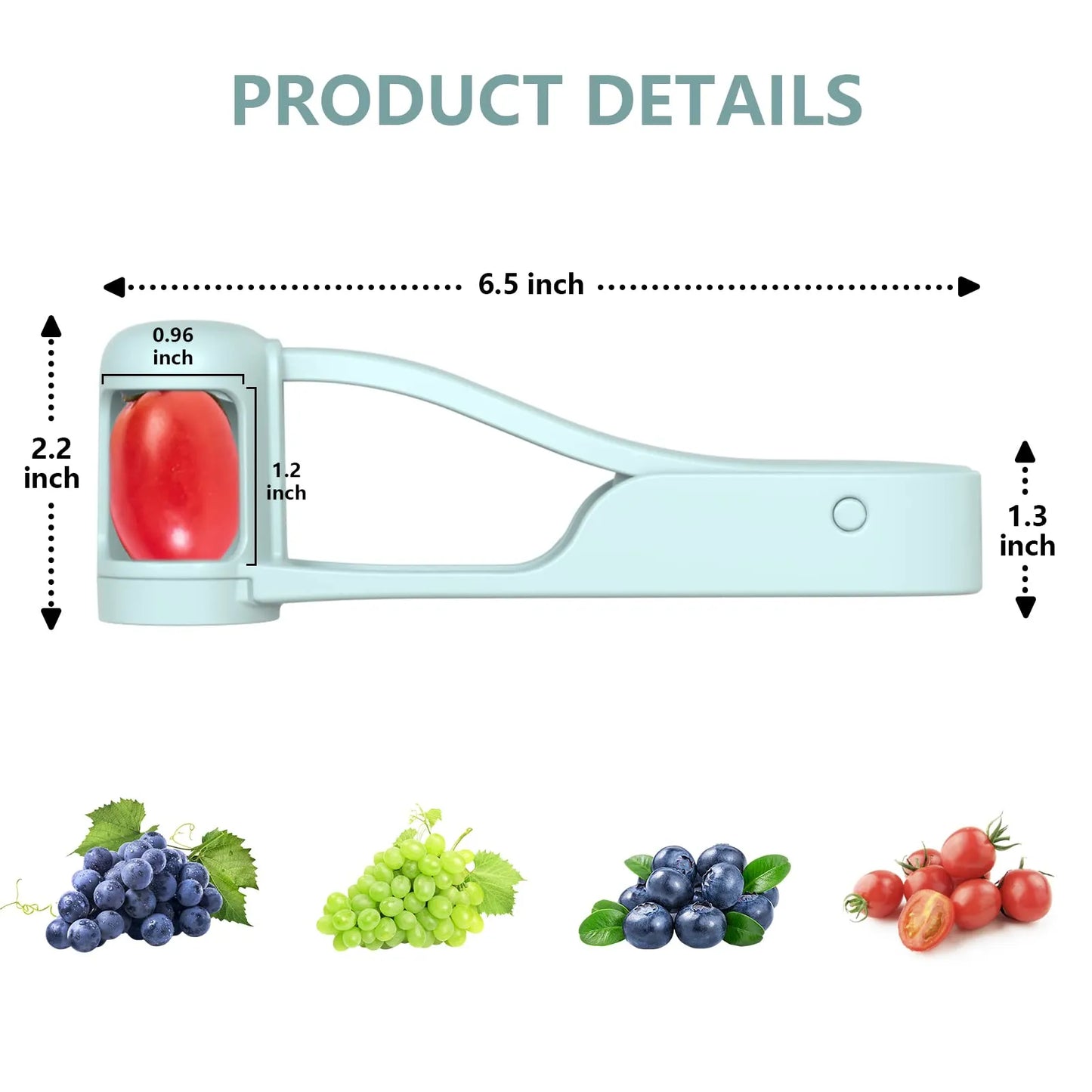 Tomato Slicer Cutter Grape & Cherry Fruit Salad Splitter - Handy Kitchen Gadget for Toddlers and Babies