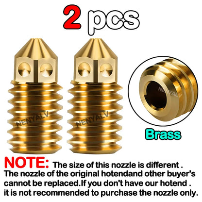 Bambu Lab A1 Mini Hotend Kit – 0.2/0.4/0.6/0.8mm Hardened Steel Nozzle Replacement for A1 3D Printer