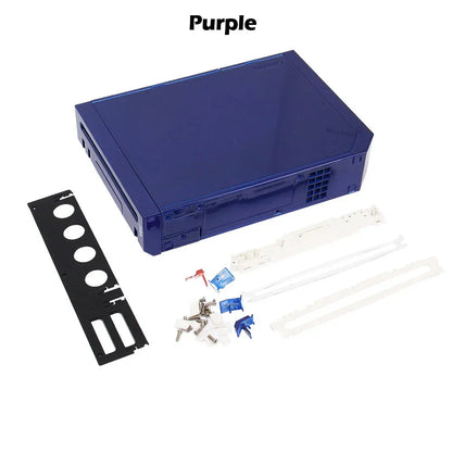 11 Colors Replacement Full Case Cover for Wii Game Console – Black, White, Blue, Transparent Housing Shell with Buttons & Retail Packing