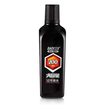 BAOKE MS223 Permanent Marker Ink – 200ml High-Capacity Refill Ink Bottle