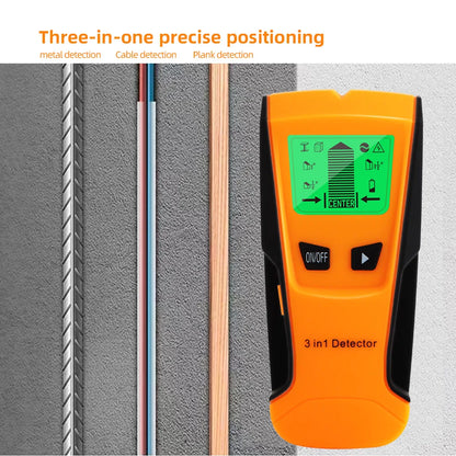 3-in-1 Wall Metal Detector – Professional Deep Scan for Metal, Wood Studs, AC Voltage & Live Wires
