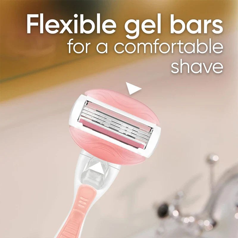 Gillette Venus ComfortGlide White Tea Razor Blade Refills - 3-Layer Blades for Smooth Shaving on All Skin Types
