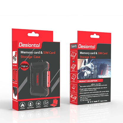 Desional E8 CFexpress & SD Card Case – Waterproof, Anti-Drop Memory Card Storage Box for TF & Phone Cards