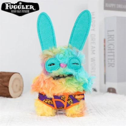 12cm FUGGLER Plush Keychain – Funny Ugly Teeth Monster & Wide-Eyed Rabbit Pendant Toy Gift