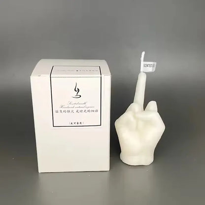 Creative Middle Finger Scented Candle – Funny Quirky Home Decor & Birthday Gift Ornament