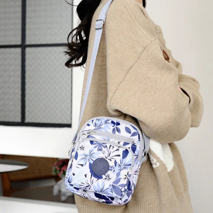 Fashion Oxford Cloth Crossbody Shoulder Bag - Waterproof Multi-Pocket Women’s Mobile Phone Storage Handbag