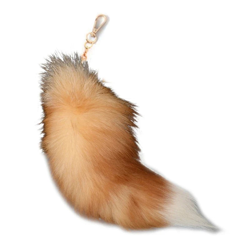 Raccoon Tail Keychain — Creative Coat Tail Key Ring Chain, Unique Gift for Men