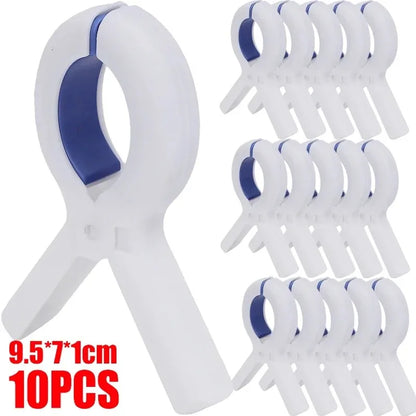 Heavy Duty Plastic Clothes Pins - Windproof Laundry Clips for Towels, Blankets, Coats & Quilts
