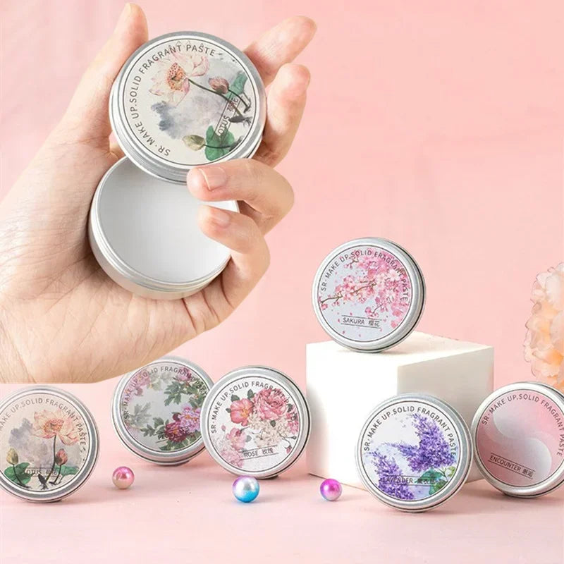 Long-Lasting Floral Solid Perfume Balm – Magnolia, Orchid & Gardenia Scented Fragrance for Women | Romantic Dating & Daily Use