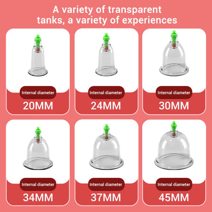 Smart Cupping Massage Instrument – Vacuum Suction Cups for Anti-Cellulite, Meridian Cans, and Body Scraping Therapy Massager