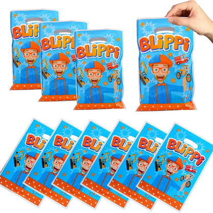 Happy Birthday Party Supplies Set — Cartoon Movie Theme Flag Banner, Paper Tableware, Latex Balloons & Cake Topper Decoration