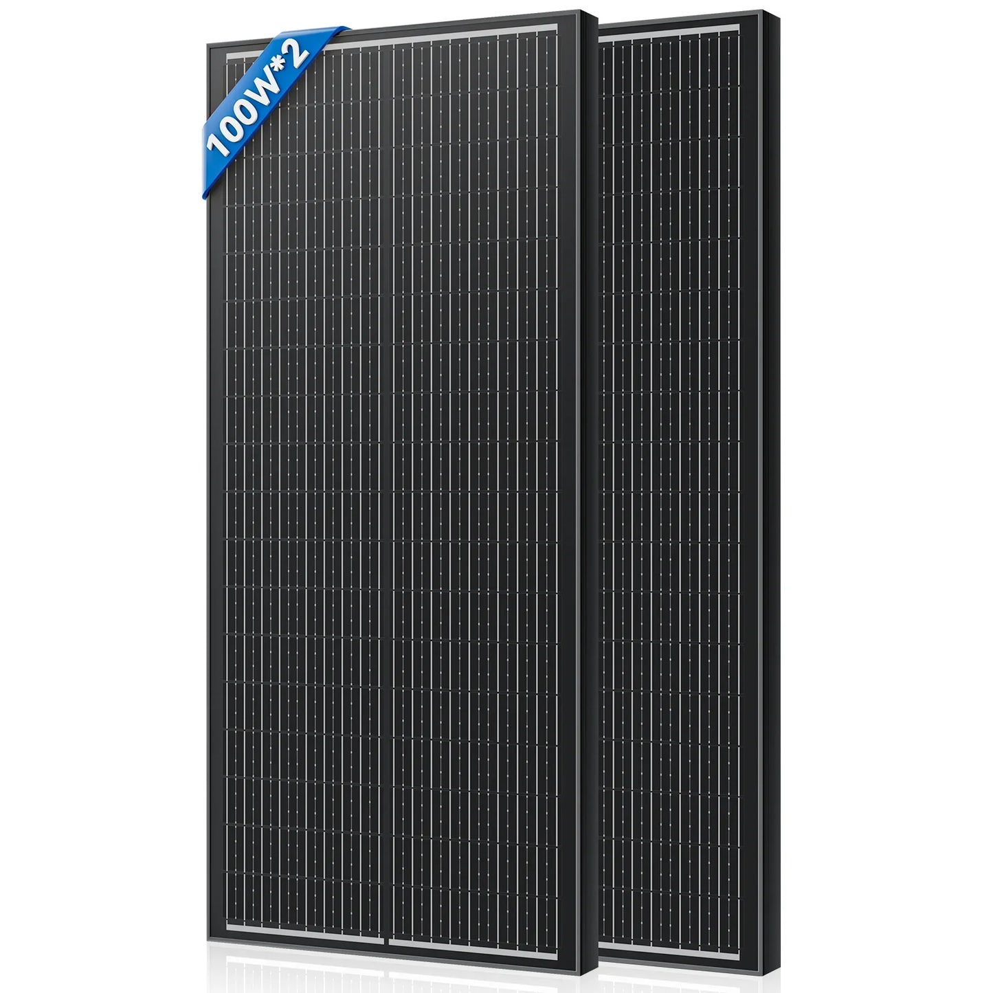 Rvpozwer N-Type Mono Solar Panel - 400W/200W/100W High Efficiency Waterproof Module for RV Marine Yacht Camping & Off Grid Power