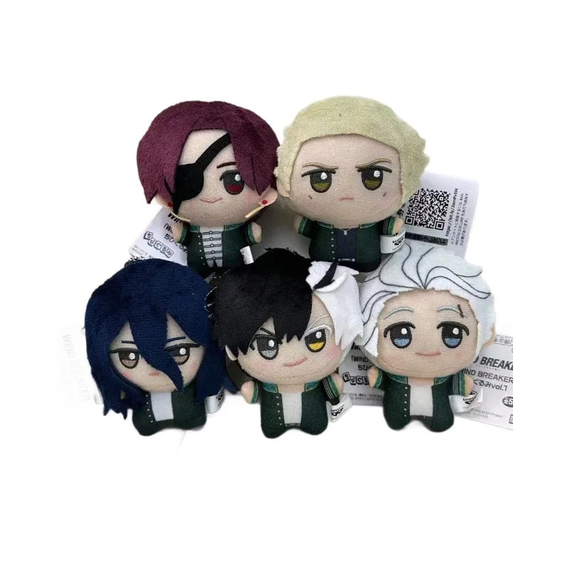 10cm Wind Breaker Anime Plush Keychain – Sakura, Haruka, Hajime, Umemiya & Hayato Suo Mini Doll Bag Pendant Toy