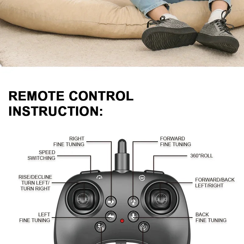 2.4G Remote Control Fighter Foam Glider – LED Stunt UAV Helicopter Aircraft Model