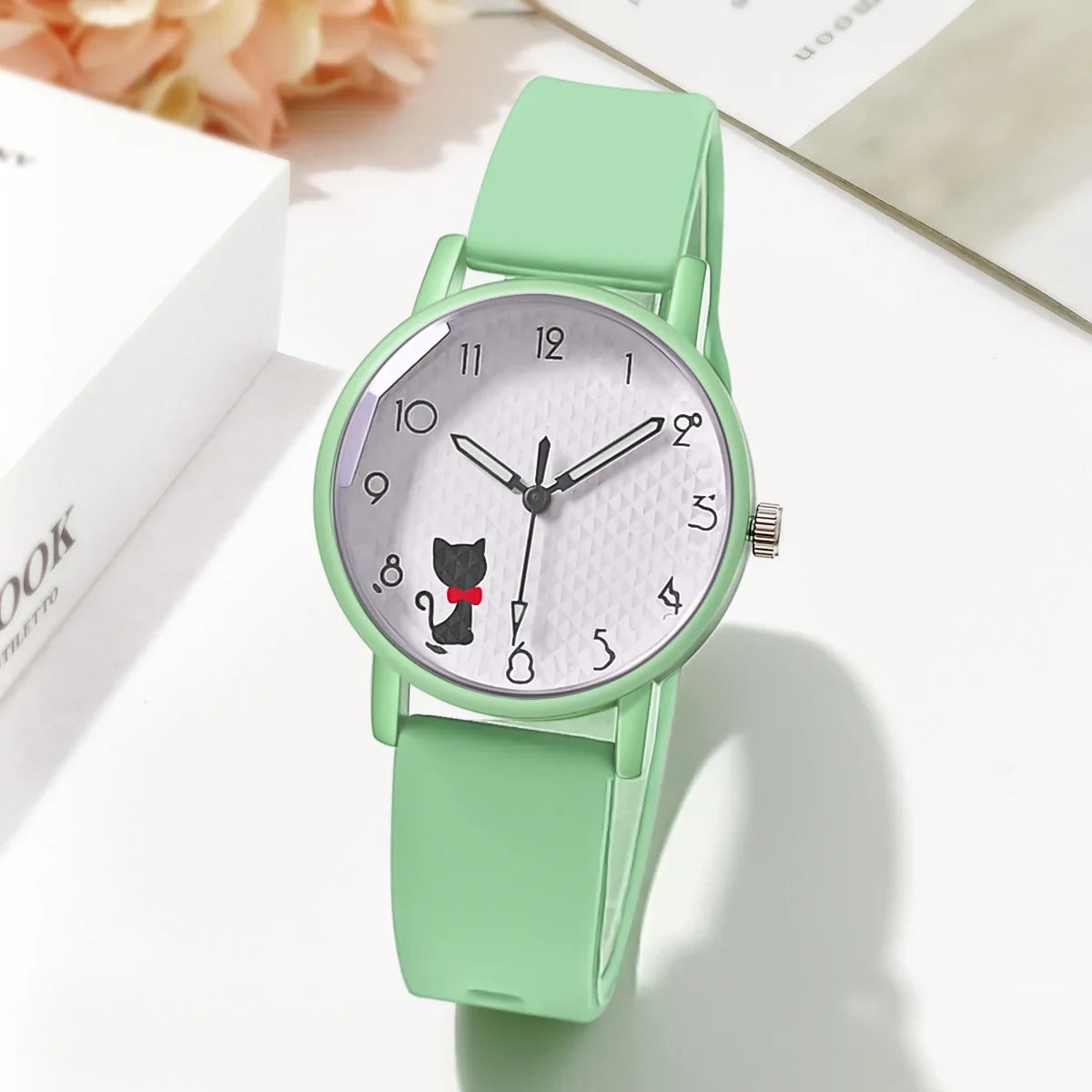 Women’s Casual Quartz Watch – Silicone Strap Wristwatch Gift for Ladies