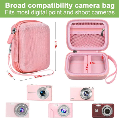 Digital Camera Case for VAHOIALD FHD 1080P, CAMKORY, KODAK PIXPRO FZ45-BK – Protective Case Only