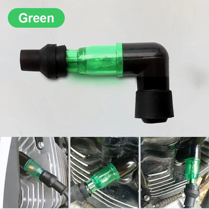 BLALION Universal Motorcycle Spark Plug Cap – 90° Flash Ignition Cap for Moto Engines