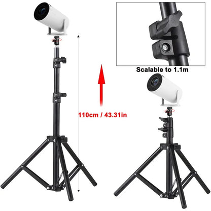 DITONG 110cm Universal Portable Bracket Tripod Stand for Magcubic HY300 Pro & HY320 Mini Projectors