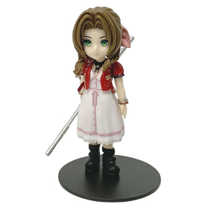 Anime 11-12cm Final Fantasy Figure Set – Cloud, Tifa, Aerith & Zack PVC Collectible Toy