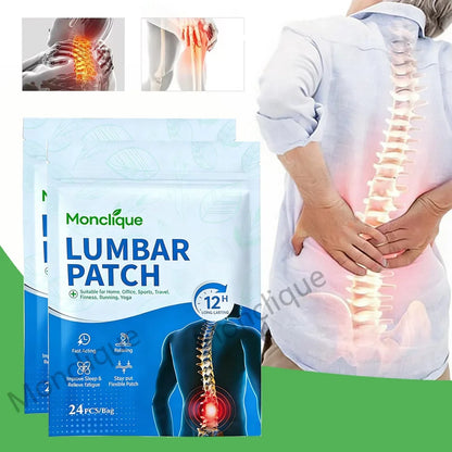 Lumbar Massage Patches - Moxibustion Hot Compress Stickers for Waist Relaxation & Muscle Comfort