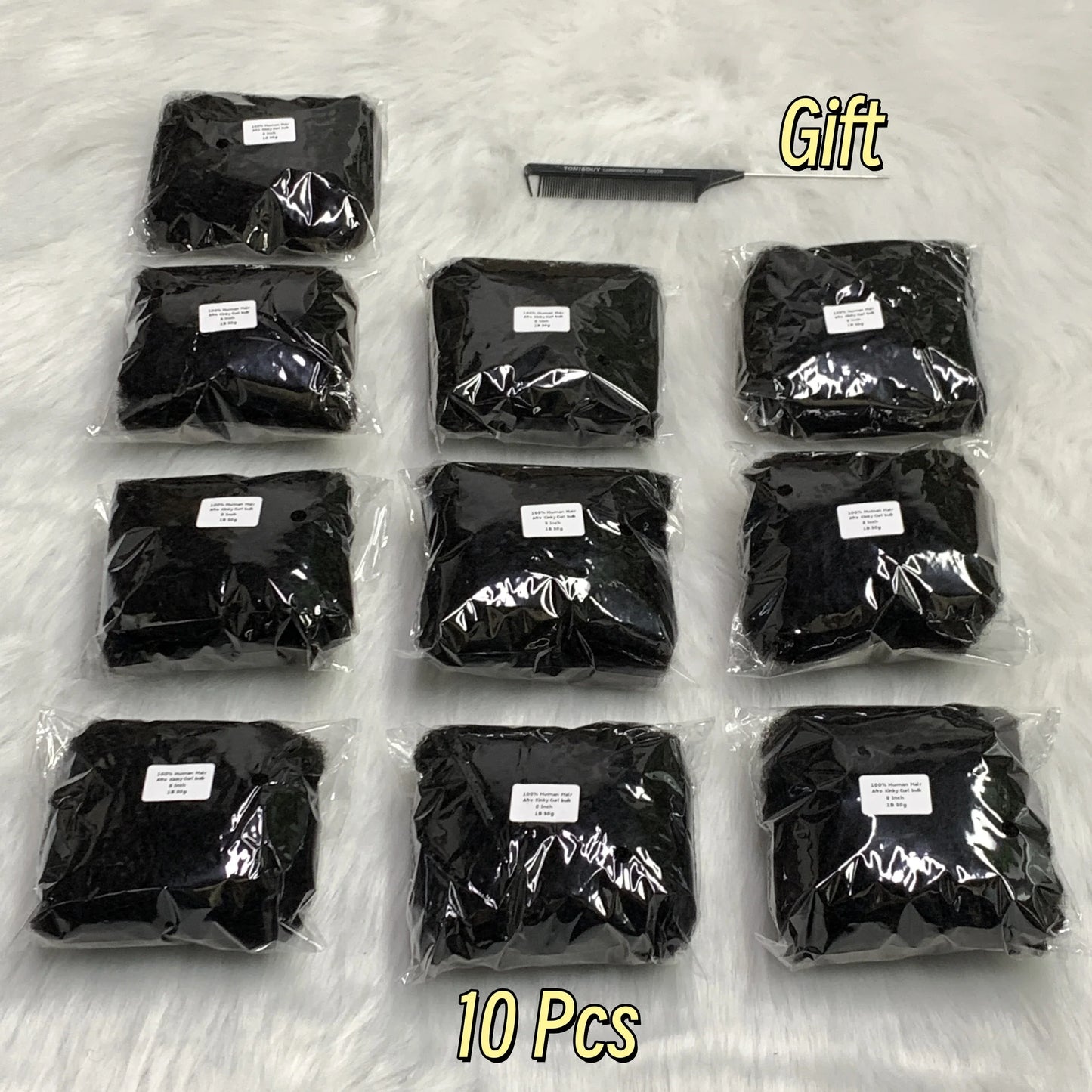 1Pc 30g Brazilian Afro Kinky Curly Remy Human Hair Bulk — No Weft Braiding Extensions for Locs & Braids