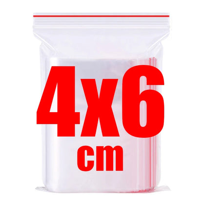 500/100pcs Self-Seal Transparent Plastic Bags – Storage Pouches for Jewelry, Food, Pills, Wholesale