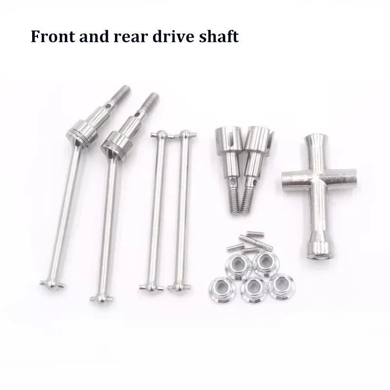 SCY Metal Upgrade Kit — Rear Suspension Hub, Rod, Swing Arm, Gear Bearing, Steering Cup & Drive Shaft for 16101Pro, 16102Pro, SG116 Max