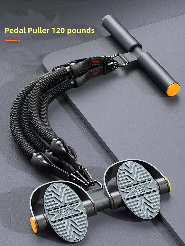 Pedal Type Tensioner – Multifunctional Fitness Device for Men's Back, Abdomen & Abdominal Muscle Training, Pull Rope Workout Tool