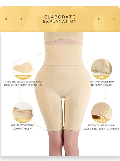 Women’s Butt Lifter Shapewear Shorts – Hip Enhancer Body Shaper with Waist & Belly Control