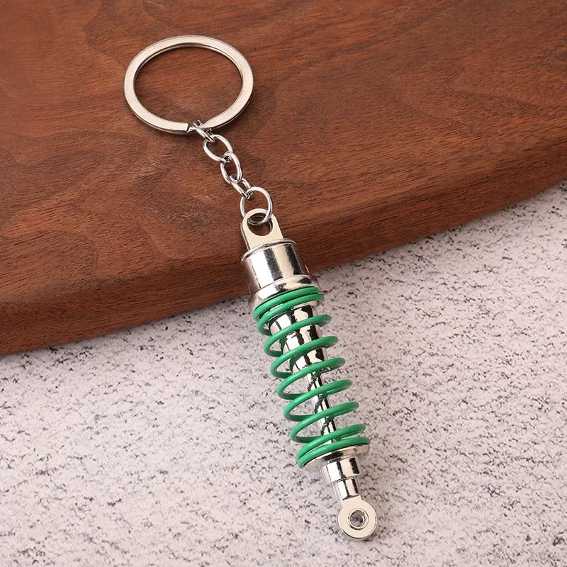 Creative Gear Head Keychain – Speed Gearbox & Turbo Hub Brake Disc Pendant for Car Keys, Shock Absorber Keyring