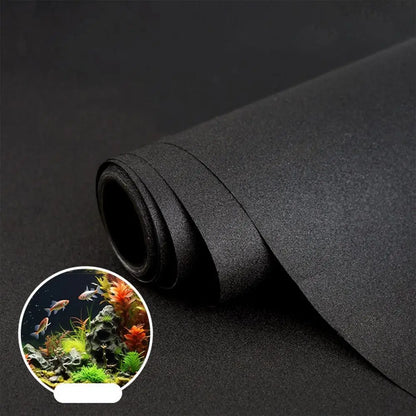 Fish Tank Background – Static Cling Black Aquarium Backdrop Poster & Decorative Wallpaper