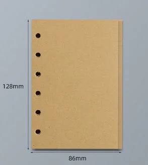 45 Sheets A5 A6 A7 Loose Leaf Notebook Refill – Spiral Binder Pages, Lined, Blank & Grid Craft Paper Stationery