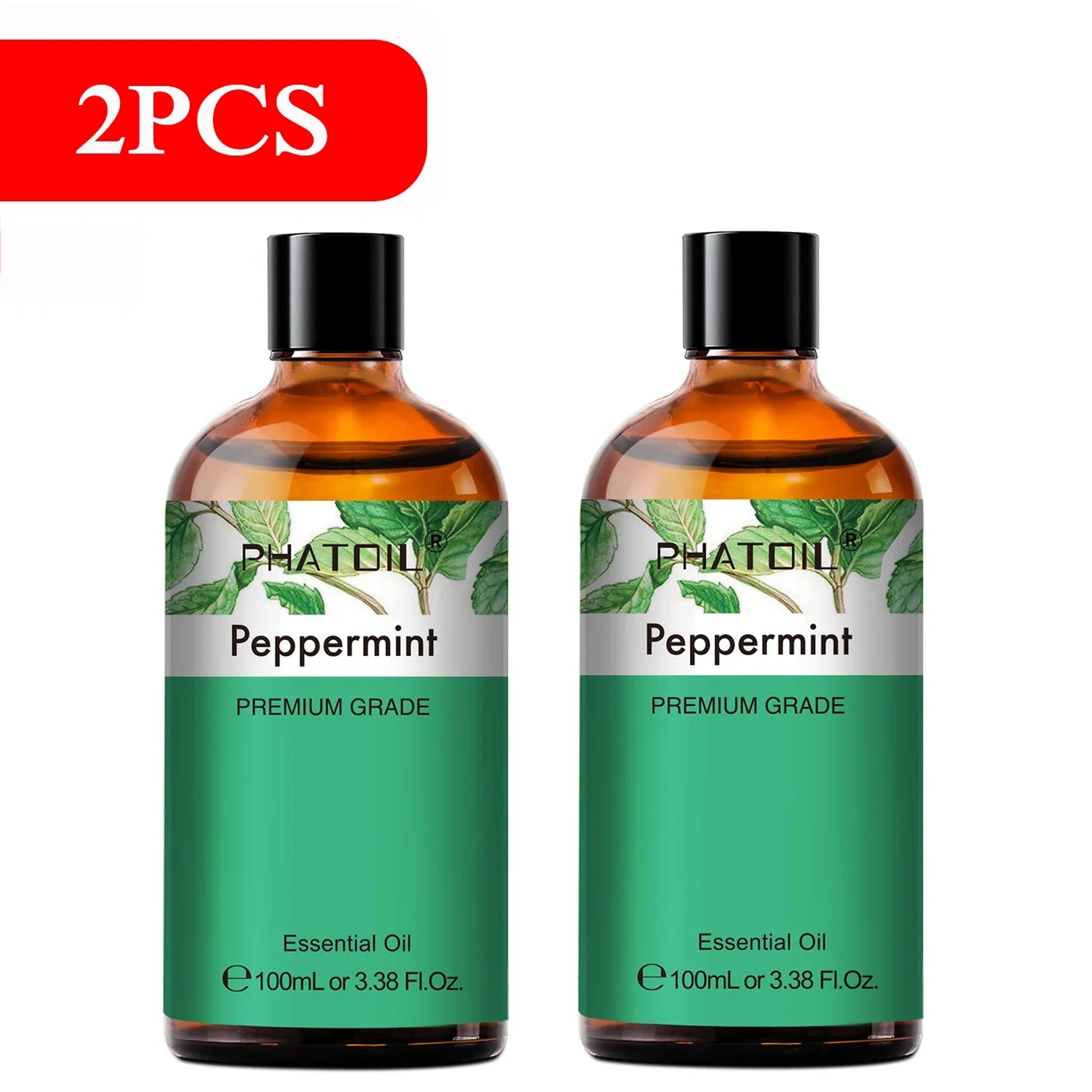 PHATOIL 100ml Aromatherapy Essential Oil Set – Lavender, Rose, Vanilla, Eucalyptus, Sandalwood & Pine Needles for Diffusers & Candle Making