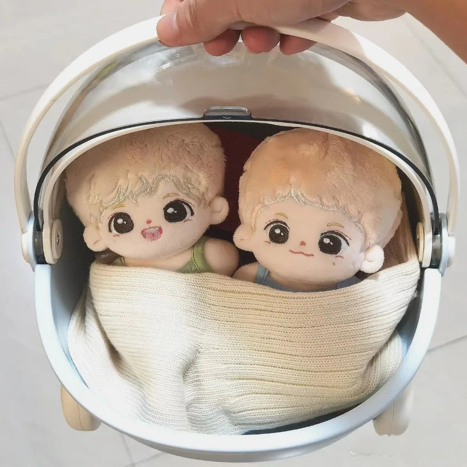 Labubu Baby Stroller Storage Box & Space Module Doll Cradle — Doll Bed Furniture & Accessories for Labubu Dolls