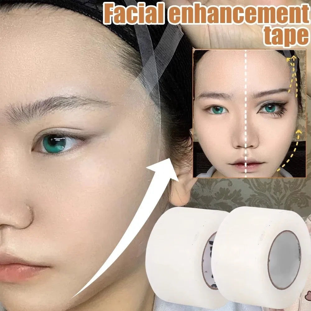 PE Facial Lift Tape 8M Roll - Breathable V-Line Face & Makeup Tape for Beauty, Wrinkle-Look Smoothing & Cosplay