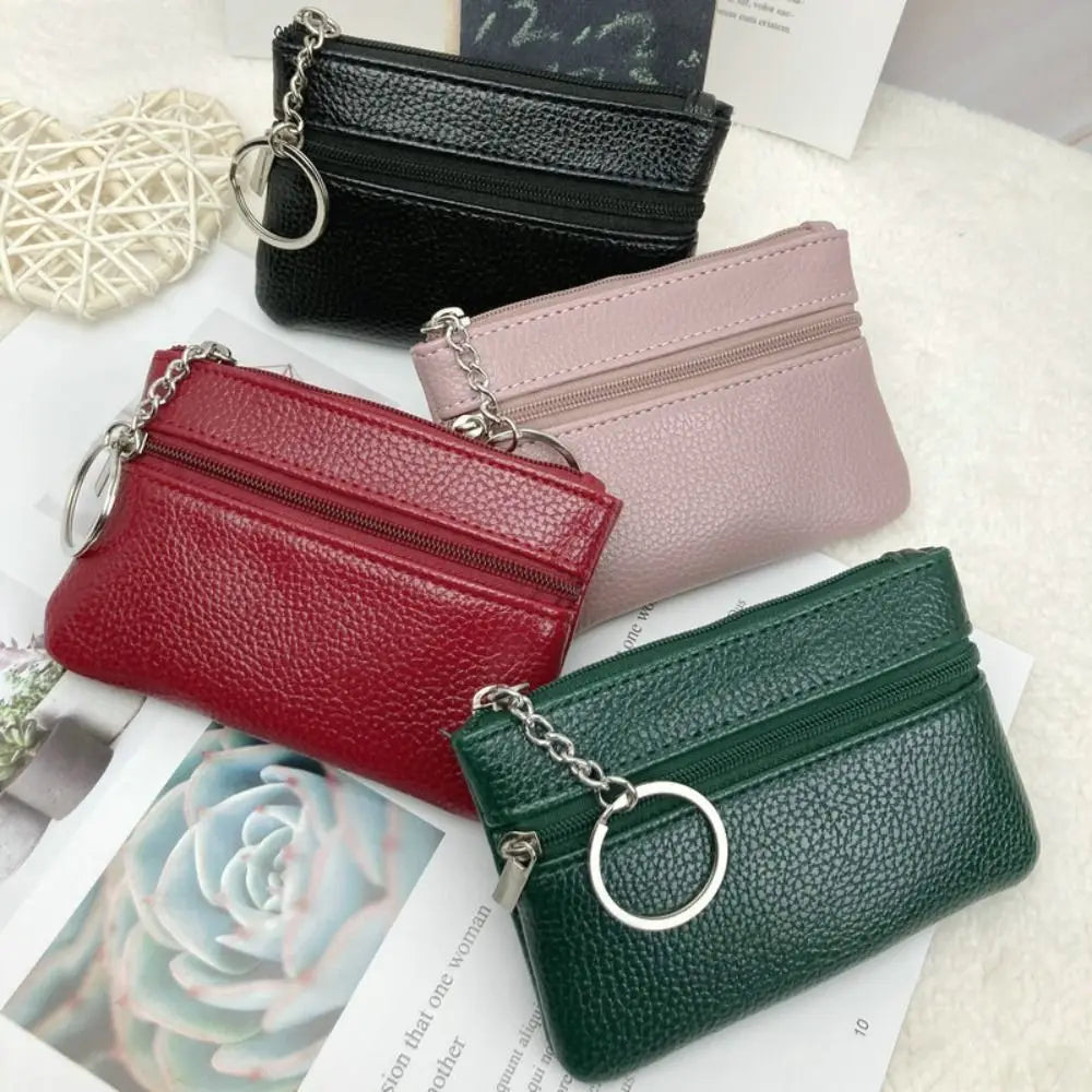 Mini PU Leather Coin & Card Holder Wallet – Luxury Pocket Change Purse Pouch for Men & Women 💼✨