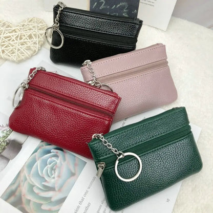Mini PU Leather Coin & Card Holder Wallet – Luxury Pocket Change Purse Pouch for Men & Women 💼✨