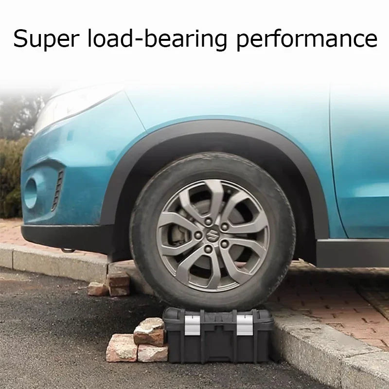 Large Portable Toolbox — Height-Adjustable Tool Organizer Suitcase for Garage, Workshop & Hardware Parts
