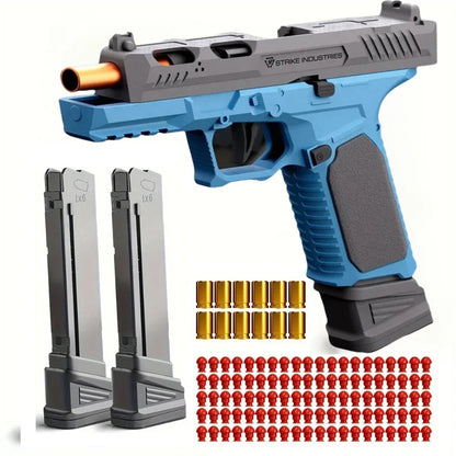 SIG17 Shell Ejecting Toy Gun – Blowback Soft Bullet Pistol with Continuous Firing Action for Kids Gift