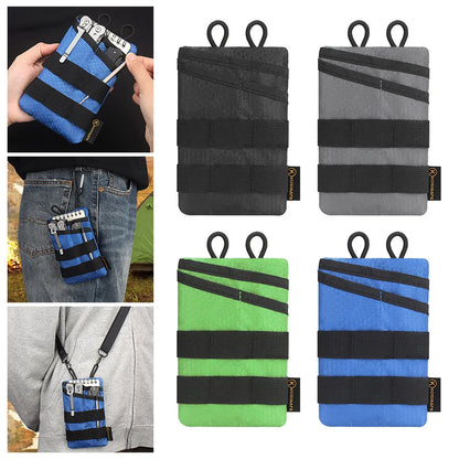 Mini EDC Tactical Pouch – Multifunctional Outdoor Hunting Tool & Key Card Storage Bag