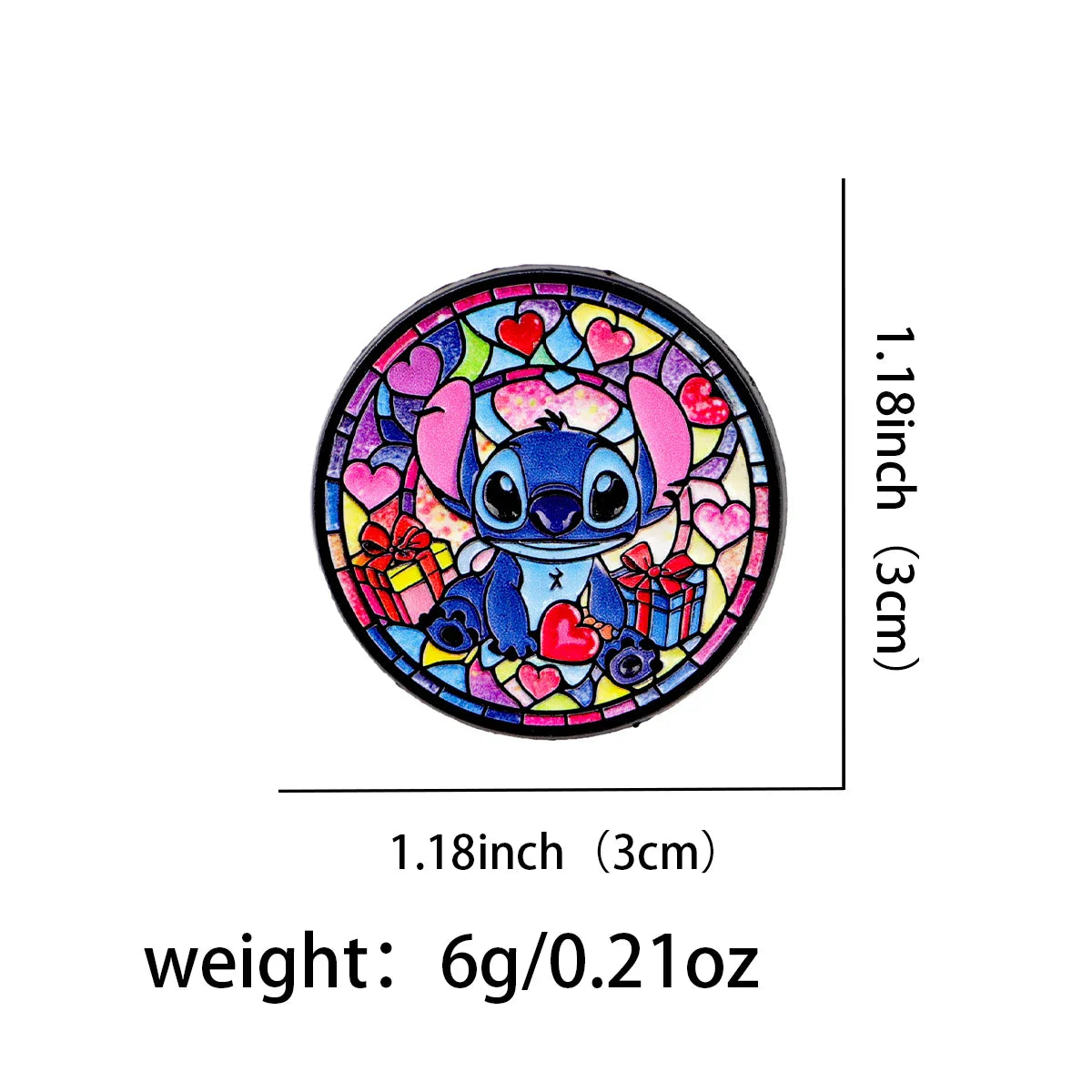 Cute Alien Enamel Pin – Round Lapel Brooch for Backpack, Clothing & Cosplay Accessories