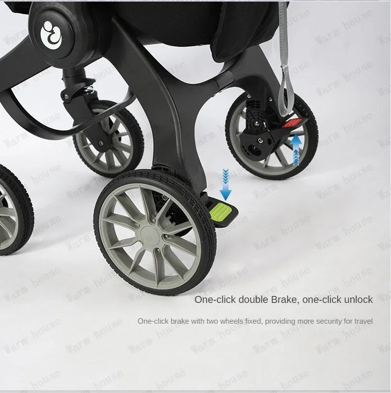 2025 New 4-in-1 Baby Stroller — Luxury Foldable Multifunctional Carriage & Portable Pram